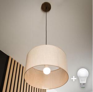 Brilagi - LED Lampadario a cavo ANTHONY 1xE27/60W/230V rovere/noce/beige