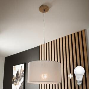 Brilagi - LED Lampadario a sospensione con filo ANTHONY 1xE27/60W/230V quercia/bianco