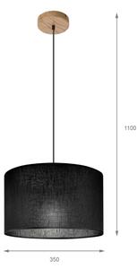 Brilagi - LED Lampadario a sospensione con filo ANTHONY 1xE27/60W/230V quercia/nero