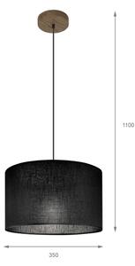 Brilagi - LED Lampadario a cavo ANTHONY 1xE27/60W/230V rovere/noce/nero