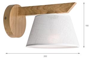 Brilagi - LED Applique ANTHONY 1xE14/40W/230V quercia/bianco