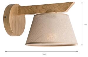 Brilagi - LED Applique ANTHONY 1xE14/40W/230V quercia/beige