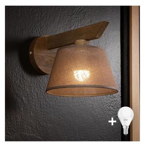 Brilagi - Lampada da parete LED ANTHONY 1xE14/40W/230V noce marrone