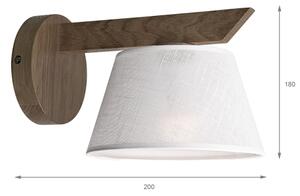Brilagi - Lampada da parete LED ANTHONY 1xE14/40W/230V noce/bianco