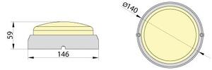 Brilagi - Plafoniera LED industriale SIMA LED/12W/230V IP65 bianco