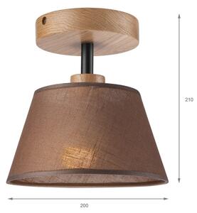 Brilagi - LED Lampadario a plafone ANTHONY 1xE14/60W/230V quercia/marrone