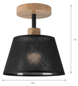 Brilagi - LED Lampadario a plafone ANTHONY 1xE14/60W/230V quercia/nero