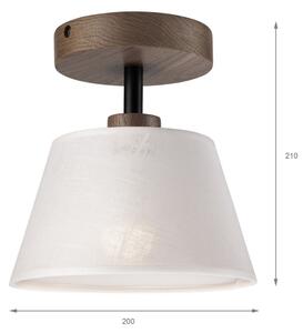 Brilagi - Lampada LED ANTHONY 1xE14/60W/230V rovere/noce/bianco