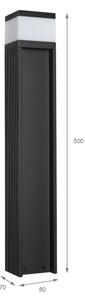 Lampada da esterno VESPER 1xG9/5W/230V IP44 50 cm nera