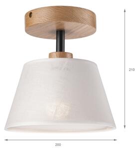 Brilagi - LED Lampadario a plafone ANTHONY 1xE14/60W/230V quercia/bianco