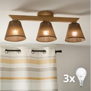 Brilagi - LED Lampadario a plafone ANTHONY 3xE14/40W/230V quercia/marrone