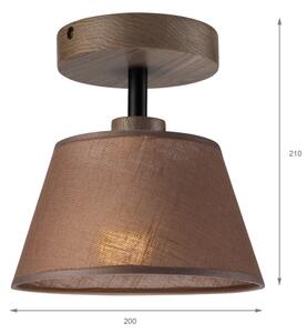 Brilagi - Lampadario LED ANTHONY 1xE14/60W/230V rovere noce/marrone