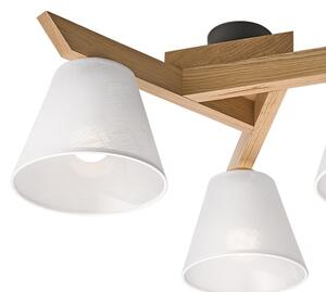 Plafoniera ANTONIO 3xE14/40W/230V rovere