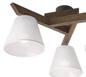 Brilagi - Lampadario LED ANTHONY 3xE14/40W/230V noce/bianco