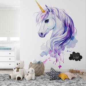 Carta da parati Acquerello di un unicorno, Carta da parati gli unicorni, Carta da parati popolare, u98996 - Tapeko.it