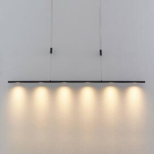 Lucande Stakato LED sospensione 6 luci 140 cm