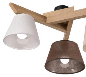 Brilagi - LED Lampadario a plafone ANTHONY 3xE14/40W/230V quercia