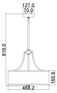 Feiss FE-PROSPECT-PARK-4P - Lampadario a sospensione con supporto rigido PROSPECT PARK 4xE27/60W/230V