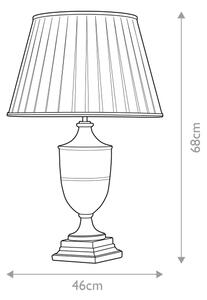 Elstead DL-NARBONNE-TL - Lampada da tavolo NARBONNE 1xE27/60W/230V