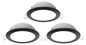 Aigostar-SET 3x Lampada da incasso da esterno LED LED/4,8W/230V 4000K IP65 nero