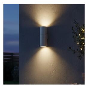 Ideal Lux - Lampada da parete per esterni GUN 1xE27/60W/230V 31 cm IP54 grigia