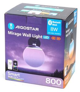 Aigostar - LED RGBW Applique dimmerabile MESH Smart LED/8W/230V + +TC