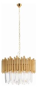 MAXLIGHT P0284 - Lampadario a sospensione con catena VOGUE 12xE14/40W/230V diametro 60 cm oro