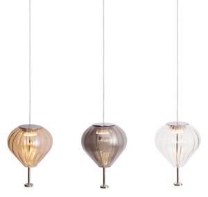 MAXLIGHT P0576 - Lampadario LED a sospensione con filo PALLONCINI 2xLED/3W/230V diametro 12 cm fumé