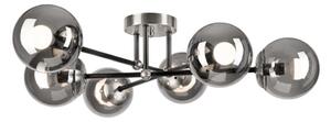 Lampadario a plafone MALENA 6xE14/5W/230V cromo opaco/fumé