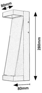 Rabalux 77068 - Lampada da parete per esterni a LED BRADU LED/13W/230V IP65 marrone