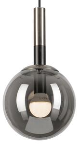 Lampadario a sospensione con filo ROLLO 1xE14/5W/230V cromo opaco/fumé