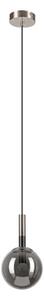 Lampadario a sospensione con filo ROLLO 1xE14/5W/230V cromo opaco/fumé