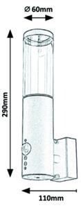 Rabalux - Applique da esterno con sensore 1xGU10/7W/230V IP44