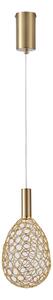 Lampadario LED a sospensione con filo LED/6,3W/230V 3000K oro diametro 14 cm