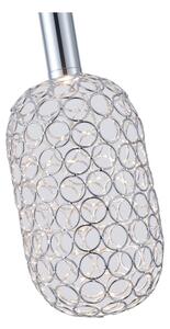 Lampadario LED a sospensione con filo PERFORATO LED/6,3W/230V 3000K cromo lucido diametro 13 cm