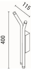 Applique a LED LED/10W/230V 3000K