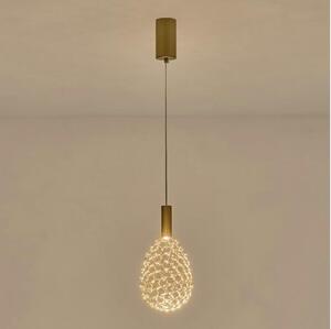 Lampadario LED a sospensione con filo LED/6,3W/230V 3000K oro diametro 14 cm