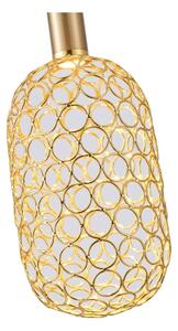 Lampadario LED a sospensione con filo PERFORATO LED/6,3W/230V 3000K oro diametro 13 cm
