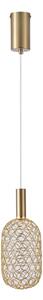 Lampadario LED a sospensione con filo PERFORATO LED/6,3W/230V 3000K oro diametro 13 cm