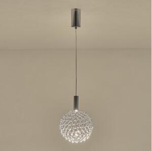 Lampadario LED a sospensione con filo LED/6,3W/230V 3000K cromo lucido diametro 25 cm