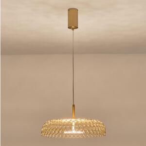 Lampadario LED a sospensione con filo LED/10W/230V 3000K oro diametro 35 cm