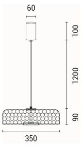 Lampada LED da terra LED/10W/230V 3000K oro