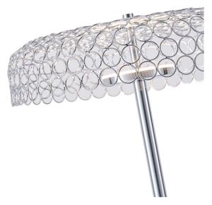 Lampada LED da terra LED/10W/230V 3000K cromo lucido
