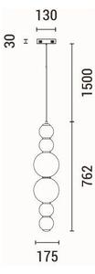 Lampadario LED a sospensione con filo LED/24W/230V 3000K
