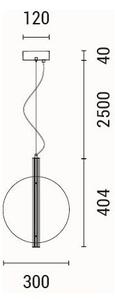 Lampadario LED a sospensione con filo LED/12,6W/230V 3000K
