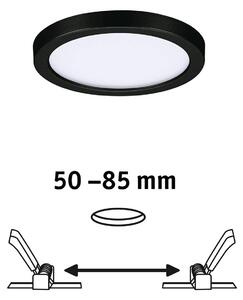 Pannello LED Paulmann rotondo nero 4000K Ø11,8cm