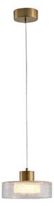 Lampadario LED a sospensione con filo LED/8W/230V 3000K oro/limpido pr. 20 cm