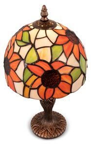 Brilagi - Lampada da tavolo Tiffany in vetro colorato SUNFLOWER 1xE27/60W/230V