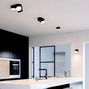 LUTEC Spot LED soffitto Stanos, CCT, 1 luce, nero