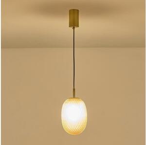 Lampadario a sospensione con filo 1xE14/25W/230V marrone pr. 15 cm
